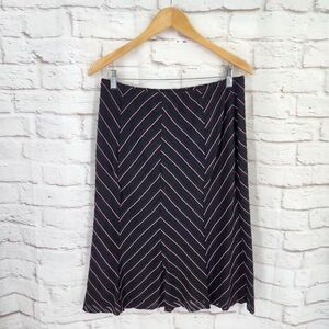 Black and Pink Chevron Women's Skirt